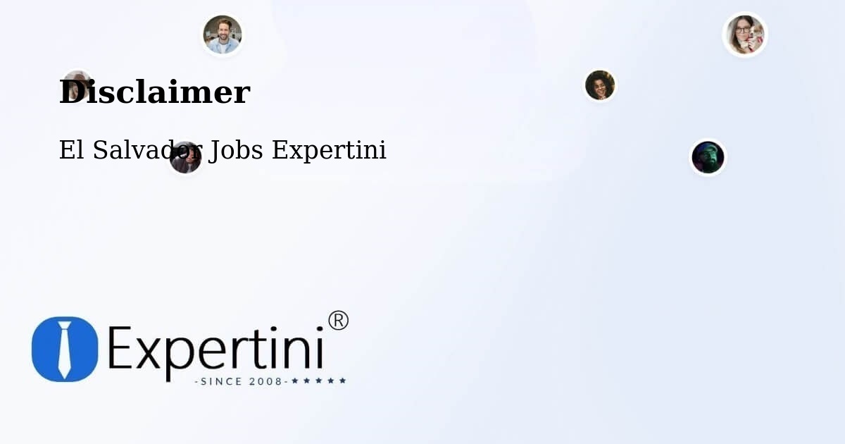 Disclaimer – Usulután - El Salvador Jobs Expertini