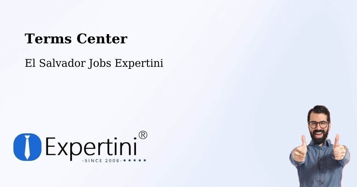 Terms of Service – Usulután - El Salvador Jobs Expertini